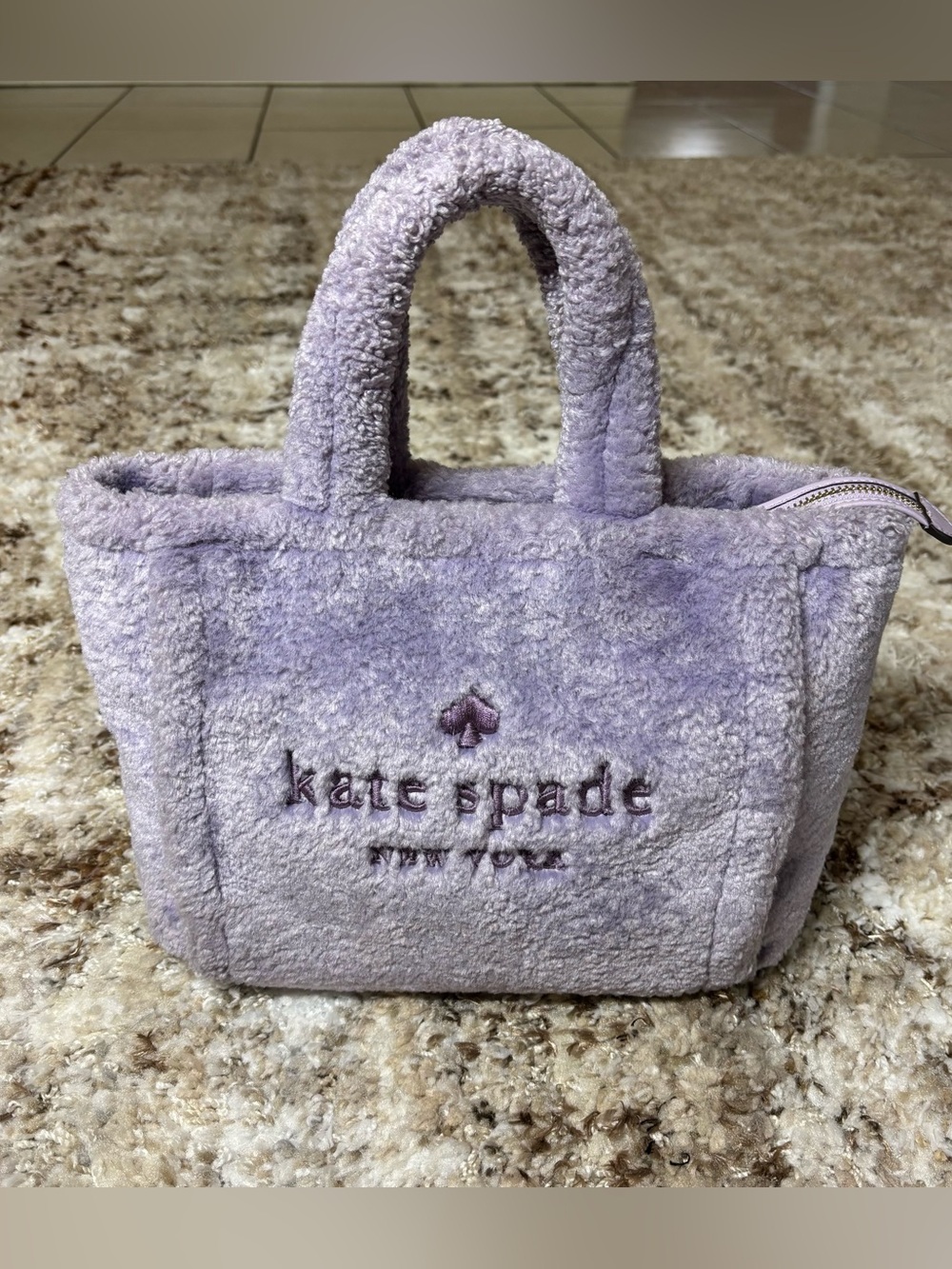 kate spade Lavender Plush Tote Bag